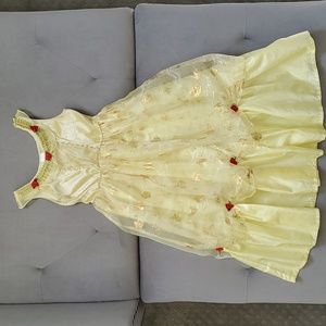 Kids Disney Belle Ball Gown Costume Size 5-7 years